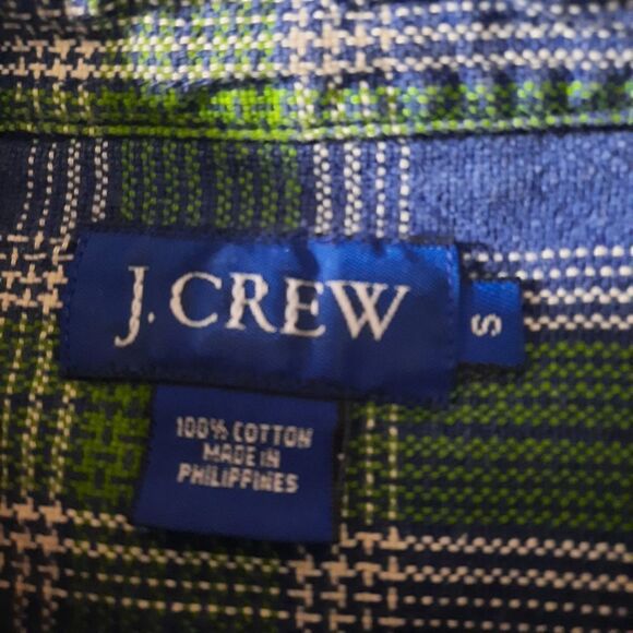 J. Crew Shirt Mens Size Small Green &‎ Blue Classic Core - Picture 6 of 7